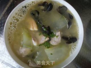 冬瓜咸肉木耳汤的做法步骤：10