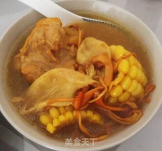 花胶虫草花骨头汤的做法步骤：6