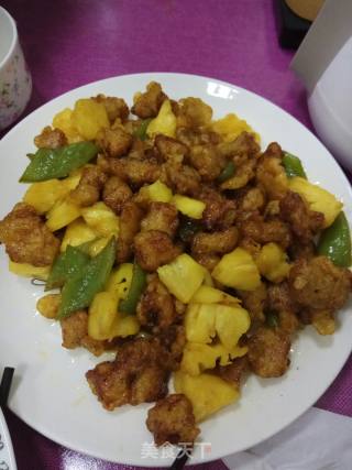 菠萝咕咾肉的做法步骤：1