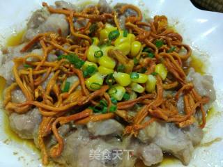 虫草花蒸排骨的做法步骤：7