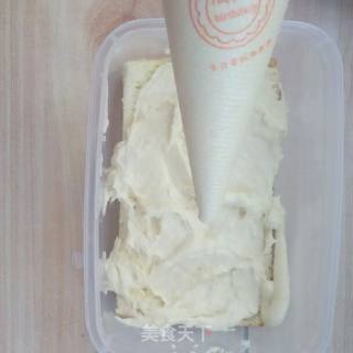 日式豆乳芒果盒子蛋糕的做法步骤：13