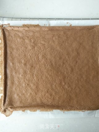 摩卡酥粒巧克力蛋糕卷的做法步骤：19