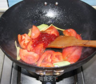 蕃茄牛肉面的做法步骤：6