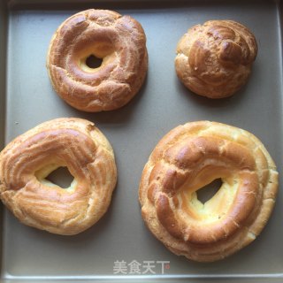 圣诞快乐泡芙，把圣诞老公公吃进嘴里的做法步骤：8