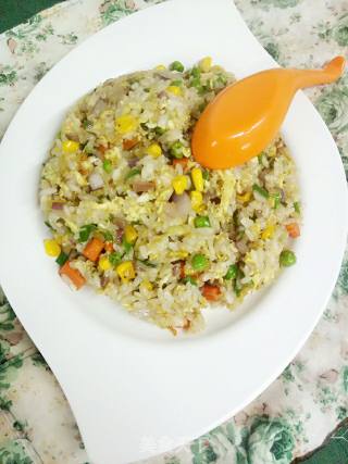 什锦蛋炒饭的做法步骤：7