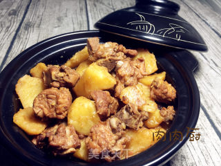 土豆炖排骨#肉肉厨的做法步骤：13