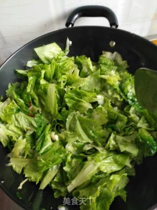 蒜蓉炒生菜的做法步骤：4