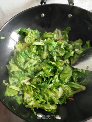 蒜蓉炒生菜的做法步骤：5