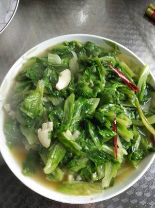 蒜蓉炒生菜的做法步骤：6