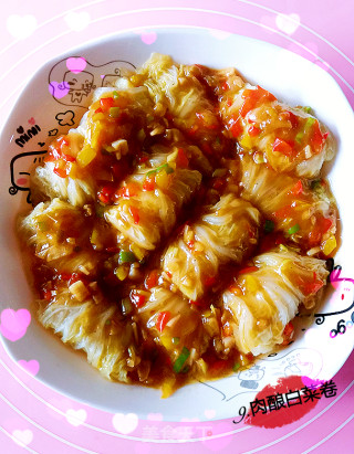 肉酿白菜卷的做法步骤：6