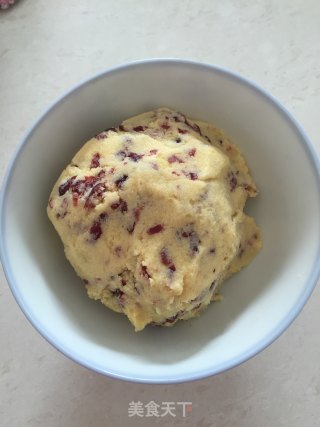 蔓越莓杏仁奶酥面包的做法步骤：8