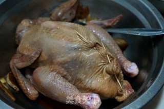 圣诞节香喷喷的脆皮烤鸡的做法步骤：6
