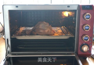 圣诞节香喷喷的脆皮烤鸡的做法步骤：8