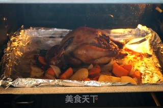 圣诞节香喷喷的脆皮烤鸡的做法步骤：13