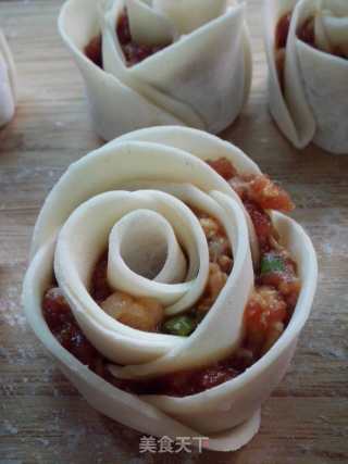 百变饺子皮--玫瑰锅贴的做法步骤：9
