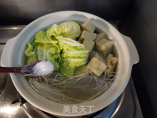 砂锅白菜冻豆腐的做法步骤：8