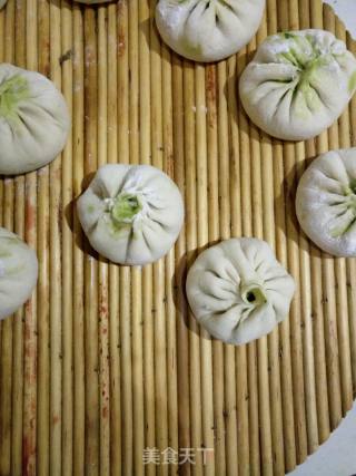 蚝油菠菜虾皮小笼包儿《补钙补铁菠菜小笼包儿》的做法步骤：5