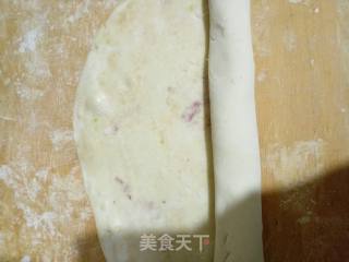 《香甜咸紫薯酱馒头切片》紫薯酱馒头的做法步骤：3