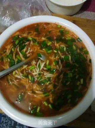 酸汤面的做法步骤：12