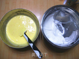 清新橙香柠檬小四蛋糕卷的做法步骤：7