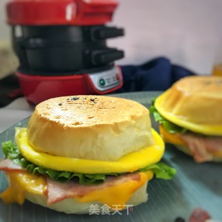 快手汉堡--5分钟搞定的营养早餐的做法步骤：8