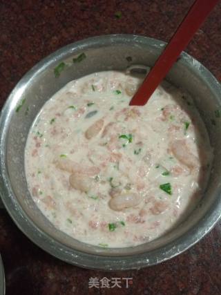 虾仁肉末萝卜煎，这是海虾，给取个名叫“海陆煎”，哈哈的做法步骤：3