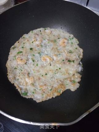 虾仁肉末萝卜煎，这是海虾，给取个名叫“海陆煎”，哈哈的做法步骤：5
