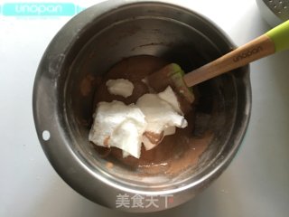 可可海绵蛋糕（4寸爱心）的做法步骤：7