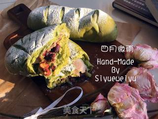 抹茶麻薯软欧包的做法步骤：19