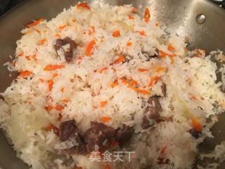 新疆羊肉抓饭的做法步骤：5