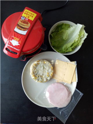 煎饼汉堡的做法步骤：1