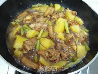 土豆豆角炖排骨的做法步骤：9