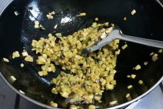 茄丁肉酱打卤面的做法步骤：2