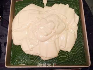 波浪纹抹茶蛋糕卷的做法步骤：11