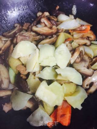 蘑菇烩土豆的做法步骤：4