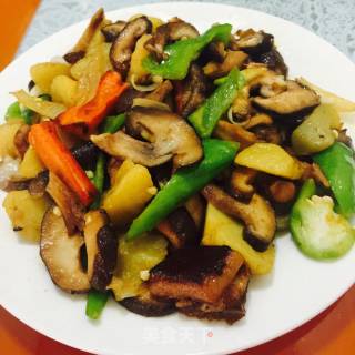 蘑菇烩土豆的做法步骤：6