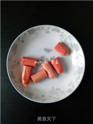 煎蛋火腿的做法步骤：2