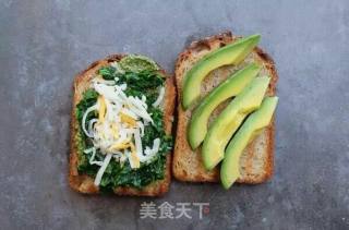 牛油果菠菜三明治的做法步骤：5