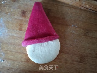 中式味道的圣诞美食-----圣诞老人馒头的做法步骤：11