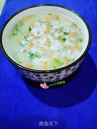 菠菜胡萝卜牛肉大米粥的做法步骤：5