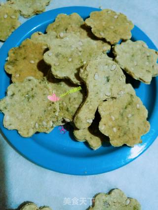 香脆海苔饼干~香脆海苔燕麦芝麻饼干的做法步骤：7