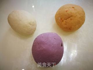 三色馒头的做法步骤：6