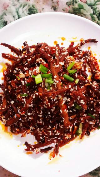 麻辣牛肉丝的做法步骤：7
