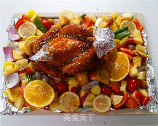 皮酥肉嫩的圣诞烤鸡的做法步骤：11