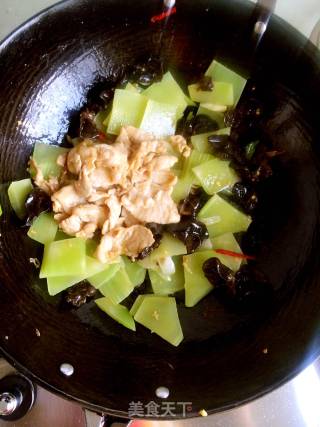 青笋炒肉片的做法步骤：7