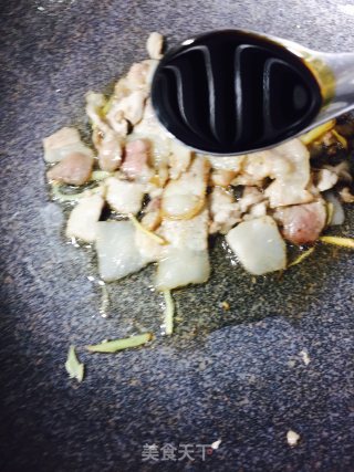 菜花炒肉片的做法步骤：4