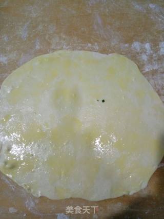 韭菜肉末千层饼的做法步骤：3