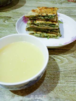 韭菜肉末千层饼的做法步骤：8