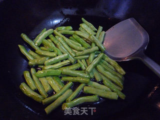 叉烧四季豆的做法步骤：4