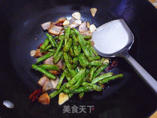叉烧四季豆的做法步骤：9